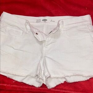 Old navy Women's White cutoff  Jean Shorts